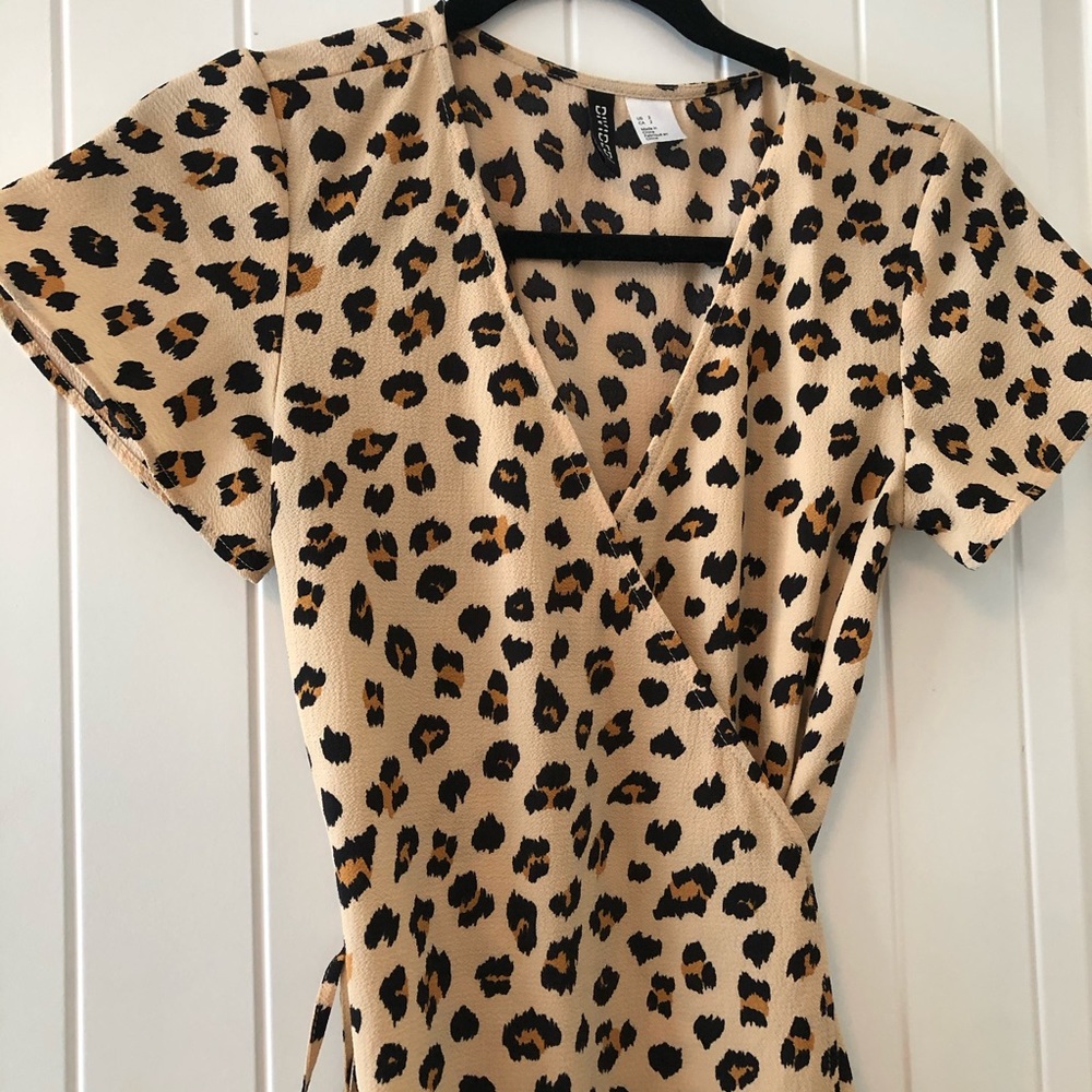 Cheetah wrapped dress
